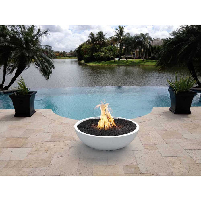 Top Fires Sedona 48-Inch Round GFRC Gas Fire Pit - Match Lit (OPT-SED48)