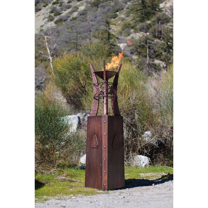 Top Fires Bastille 87-Inch Copper Fire Tower - Electronic (OPT-FTWR3EKIT)