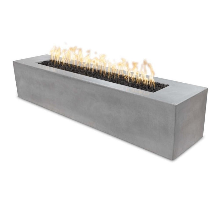 Top Fires Carmen 72-Inch Linear GFRC Gas Fire Pit with Access Door - Electronic