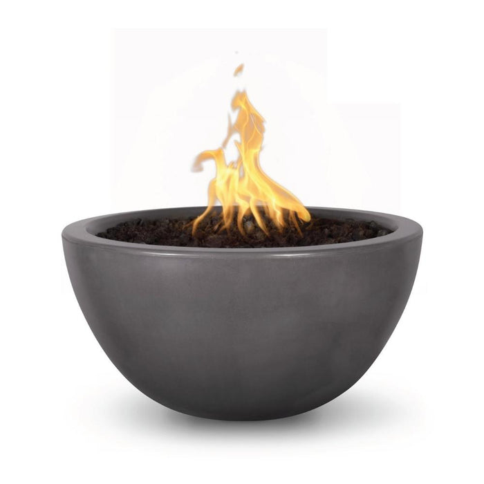 Top Fires Luna Round Concrete Gas Fire Bowl - Electronic