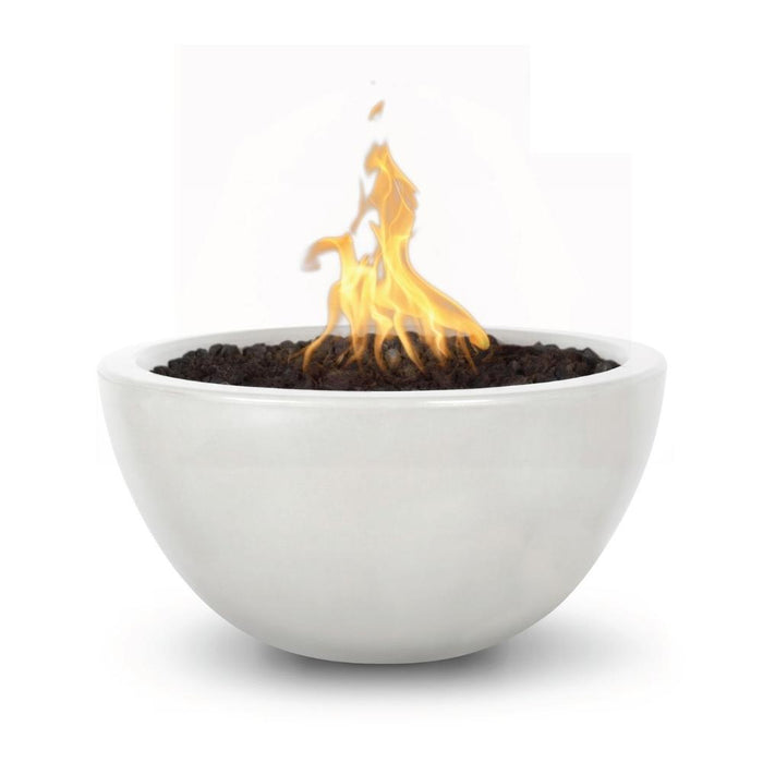 Top Fires Luna Round Concrete Gas Fire Bowl - Electronic