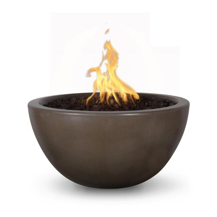 Top Fires Luna Round Concrete Gas Fire Bowl - Electronic