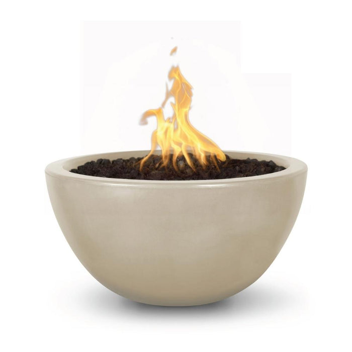 Top Fires Luna Round Concrete Gas Fire Bowl - Electronic