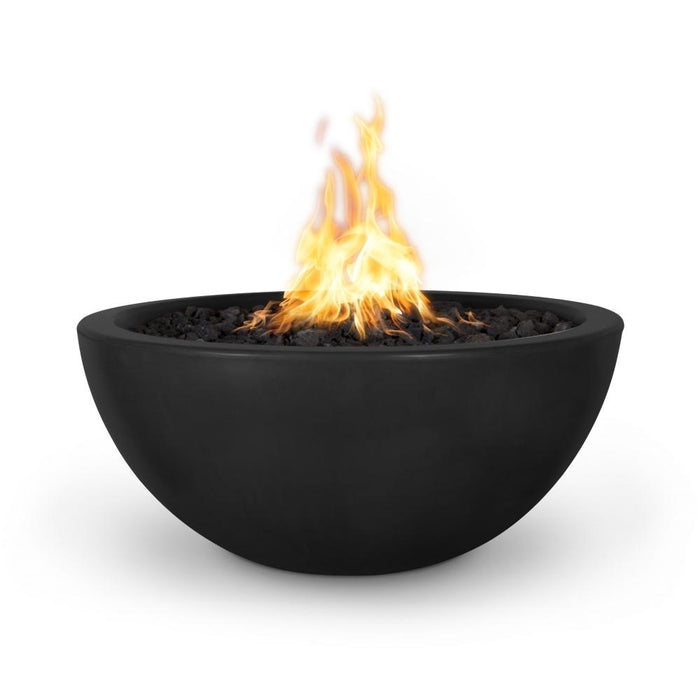 Top Fires Luna Round Concrete Gas Fire Pit - Flame Sense