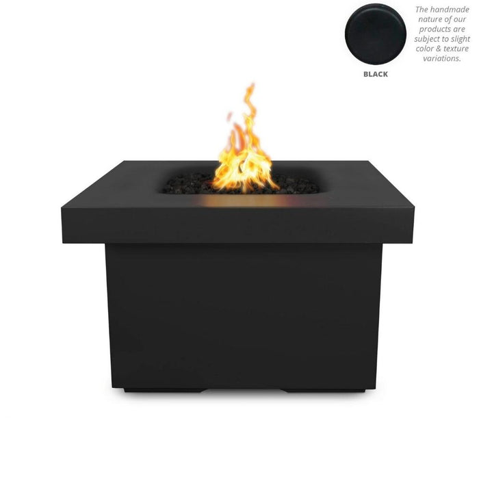 Top Fires Ramona 36-Inch Square GFRC Gas Fire Pit Table - Electronic