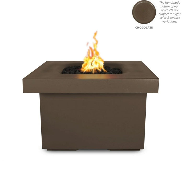 Top Fires Ramona 36-Inch Square GFRC Gas Fire Pit Table - Match Lit