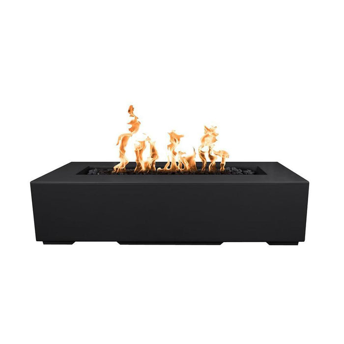 Top Fires Regal 48-Inch Rectangular GFRC Gas Fire Pit - Match Lit