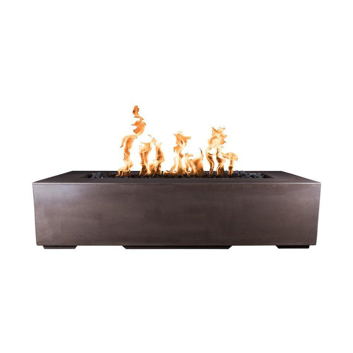 Top Fires Regal 48-Inch Rectangular GFRC Gas Fire Pit - Flame Sense