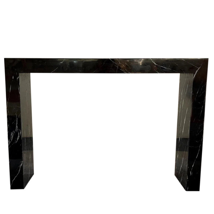 Toros Black Marble Rectangular Console Polished (W)12" (L)40" (H)30"