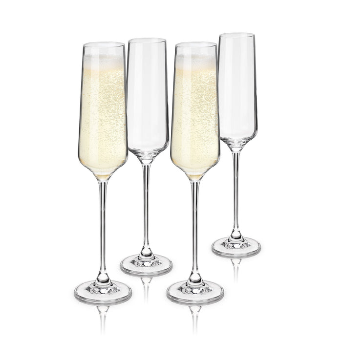 Reserve Inez Crystal Champagne Flutes Set of 4