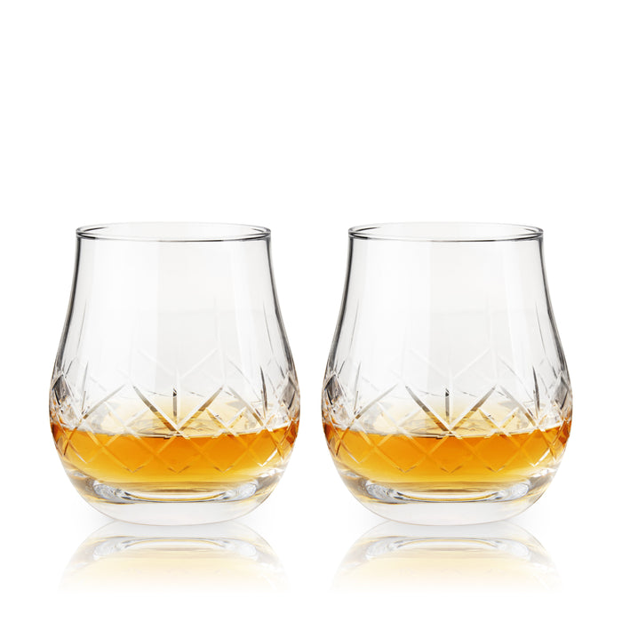 Admiral Crystal Whiskey Heavyweight Glasses