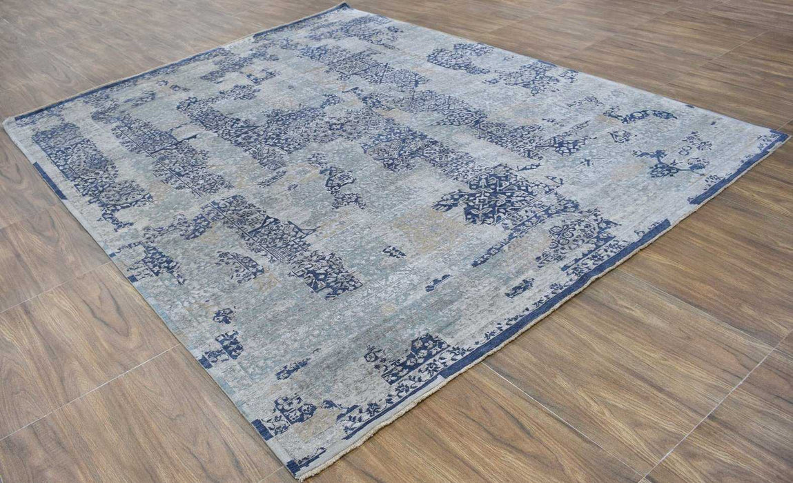 Traditional Handmade Silk and Wool  8x10 Area Rug | TRD1635810