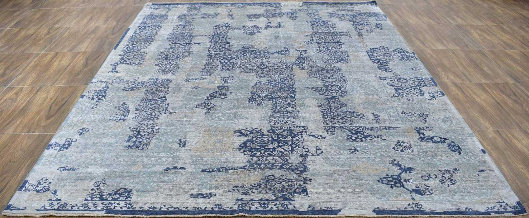 Traditional Handmade Silk and Wool  8x10 Area Rug | TRD1635810