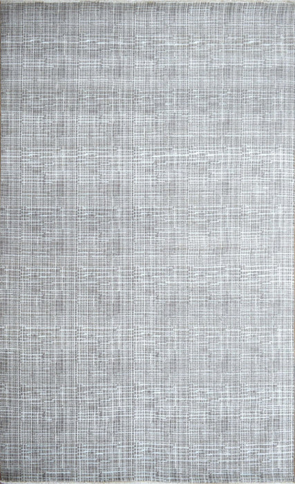 Traditional Handmade Wool & Viscose 5x8 Area Rug | TRD136658