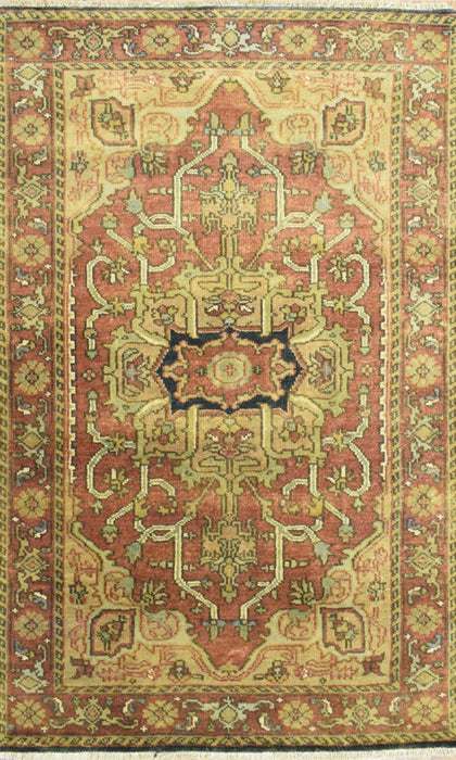 Traditional Heriz Serapi Handmade Fine Wool Area Rug | TRD753