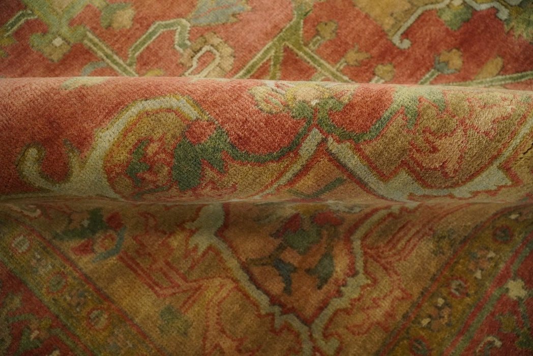 Traditional Heriz Serapi Handmade Fine Wool Area Rug | TRD753