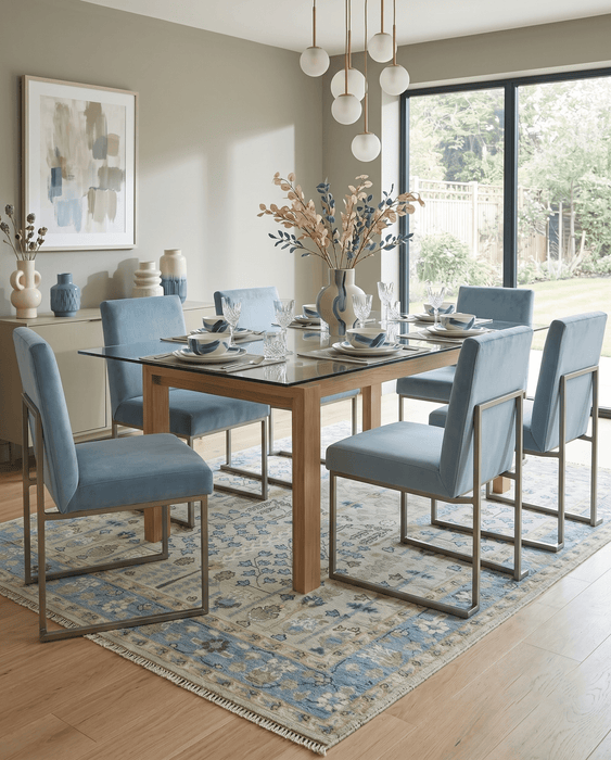 Tree of life Beige and Blue Traditional Hand Knotted Multi Size Wool Area Rug