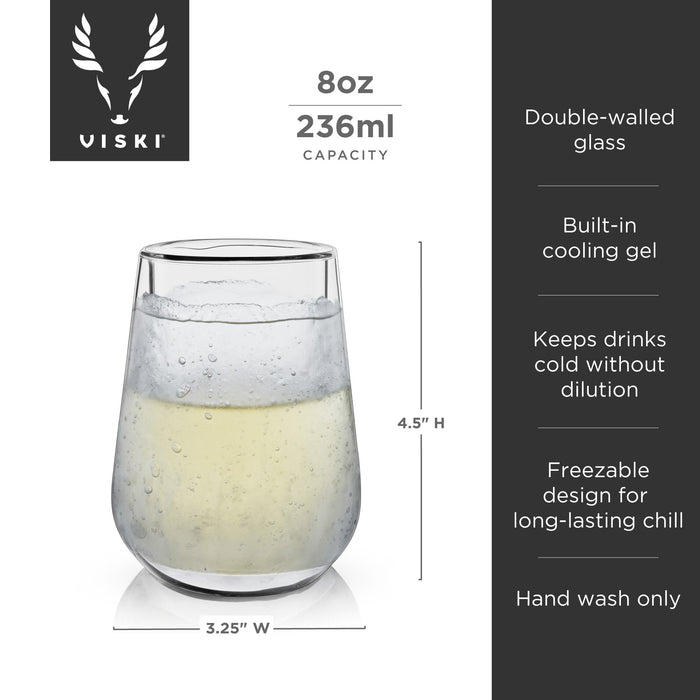 Glacier Double-Walled Chilling Wine Glass