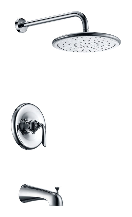 Meno Series Single-Handle 1-Spray Tub and Shower Faucet in Polished Chrome