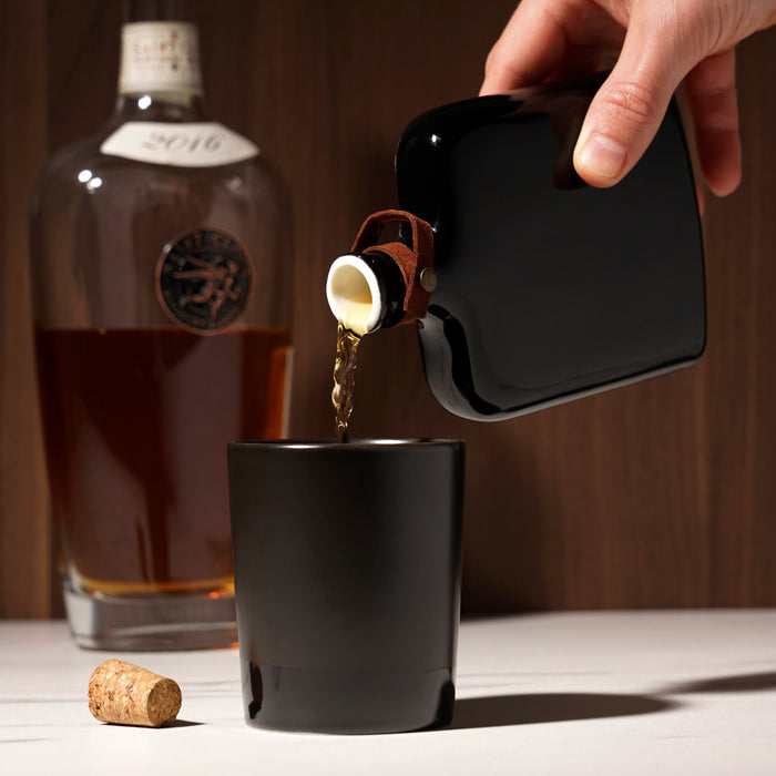 Nautilus Ceramic Flask