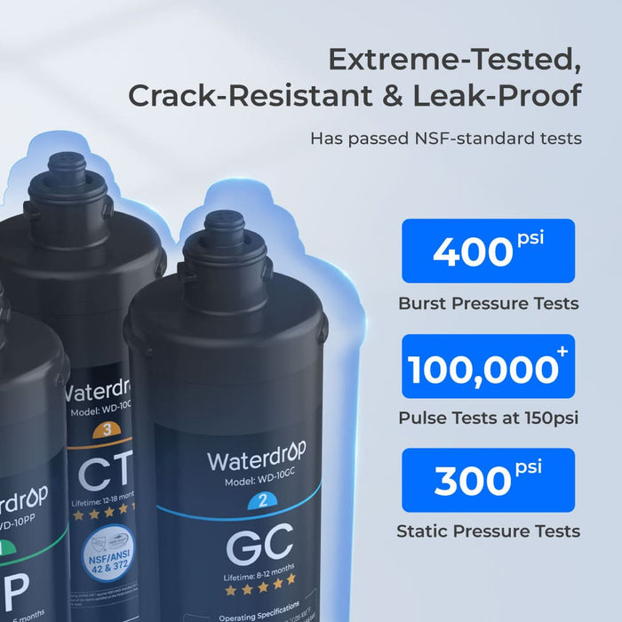 3-stage Under Counter Direct Connect Filtration System Waterdrop TSA