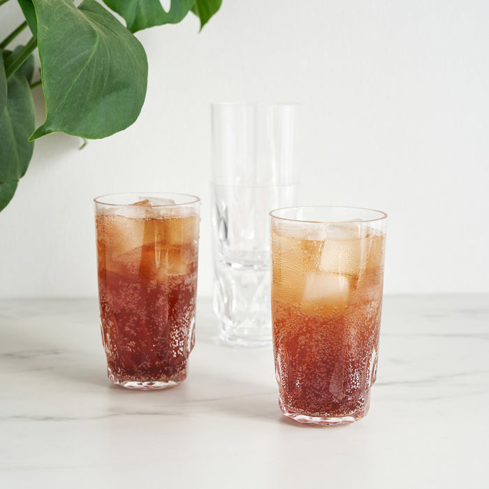 Shatterproof Acrylic Highball Tumblers Set of 4