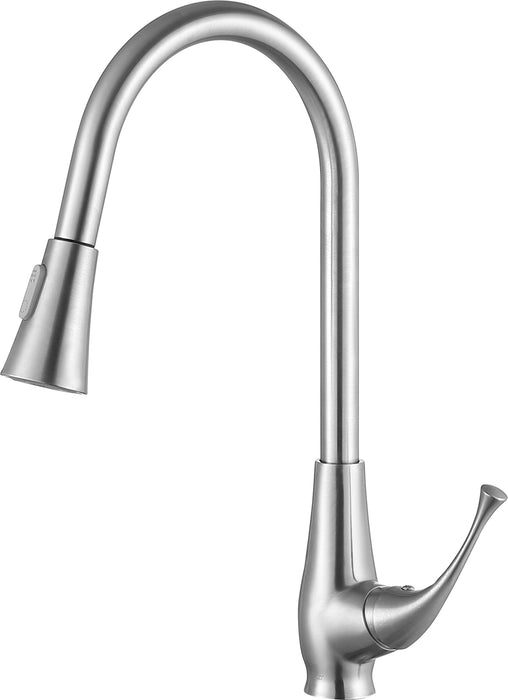 Meadow Single-Handle Pull-Out Sprayer Kitchen Faucet in Brushed Nickel