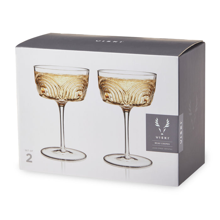 Beau Crystal Cocktail Coupes