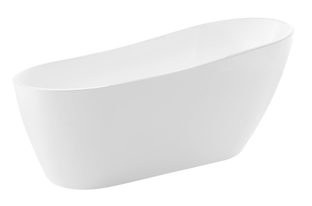 Trend Series 5.58 ft. Freestanding Bathtub in White