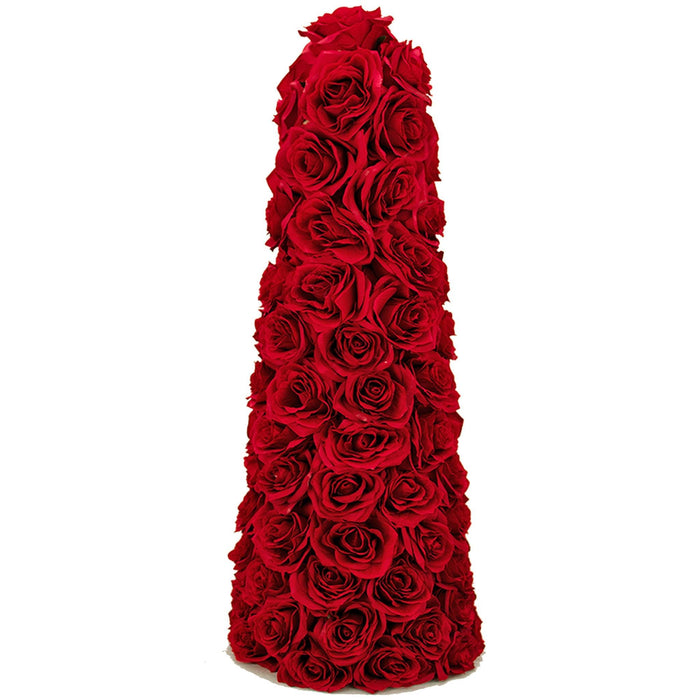 Valentine's Day Red Rosebud Cone Tree