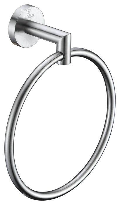 Caster 2 Series Towel Ring in Brushed Nickel