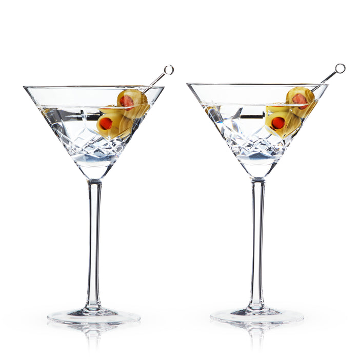 Admiral Crystal Martini Glasses