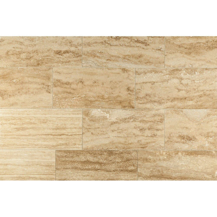 Walnut Vein-cut Travertine Floor and Wall Tile - Livfloors Collection