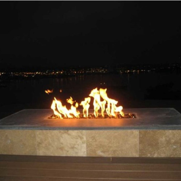 Warming Trends Ready to Finish Rectangular Gas Fire Pit, Sizes: 48" - 72" Long