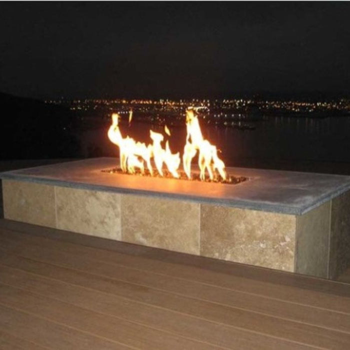 Warming Trends Ready to Finish Rectangular Gas Fire Pit, Sizes: 48" - 72" Long