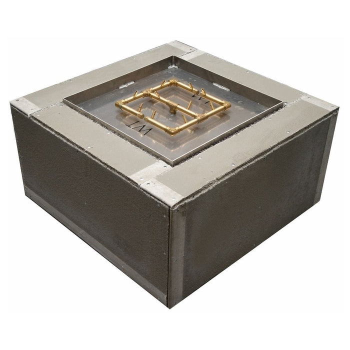 Warming Trends Ready to Finish Square Gas Fire Pit, Sizes: 36" - 60" Wide