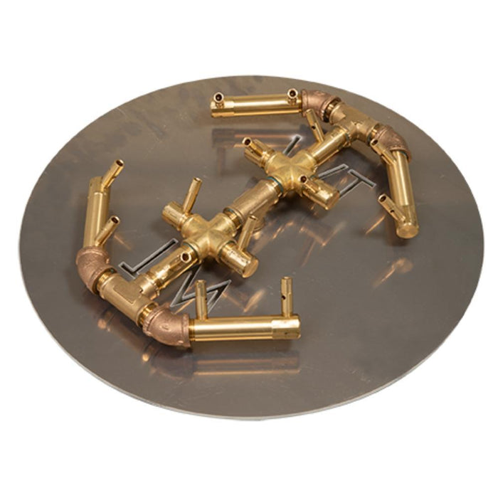 Warming Trends CFBO140 Octagonal CROSSFIRE 13-Inch Brass Gas Burner