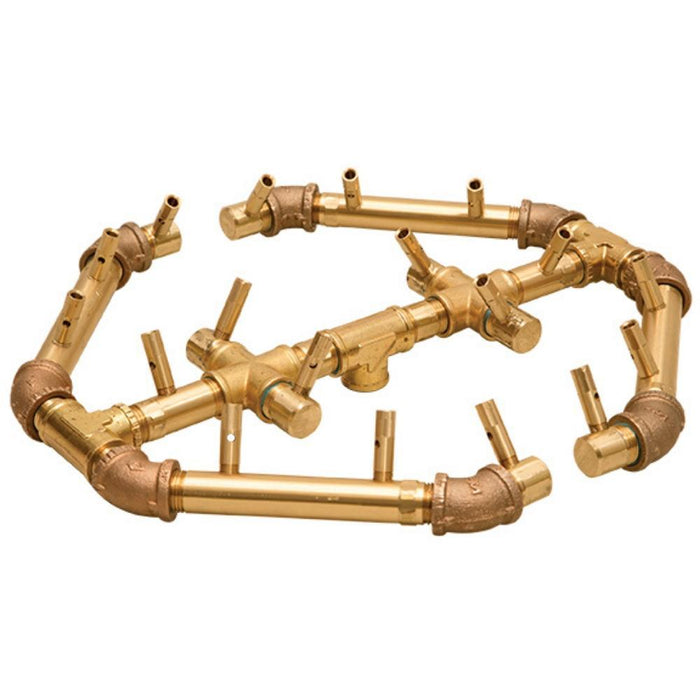 Warming Trends CFBO180 Octagonal CROSSFIRE 15-Inch Brass Gas Burner