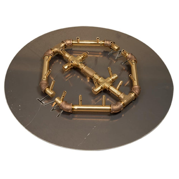 Warming Trends CFBO180 Octagonal CROSSFIRE 15-Inch Brass Gas Burner