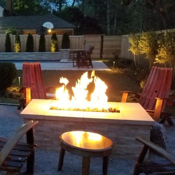 Warming Trends Ready to Finish Rectangular Gas Fire Pit, Sizes: 48" - 72" Long