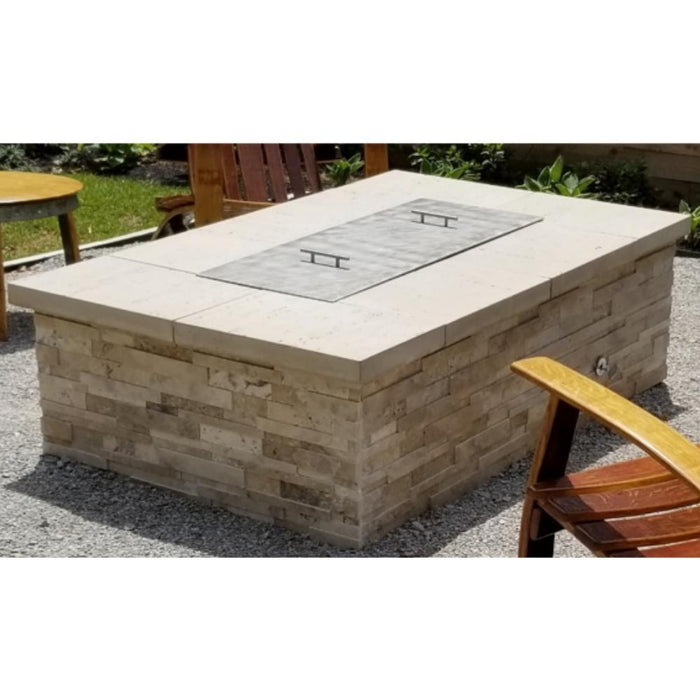 Warming Trends Ready to Finish Rectangular Gas Fire Pit, Sizes: 48" - 72" Long