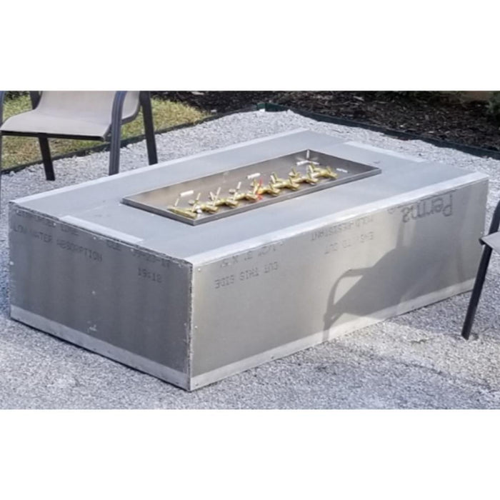 Warming Trends Ready to Finish Rectangular Gas Fire Pit, Sizes: 48" - 72" Long