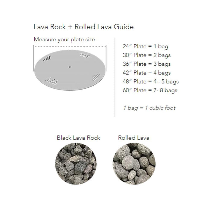 Warming Trends Ready to Finish Round Gas Fire Pit, Sizes: 42" - 72" Wide