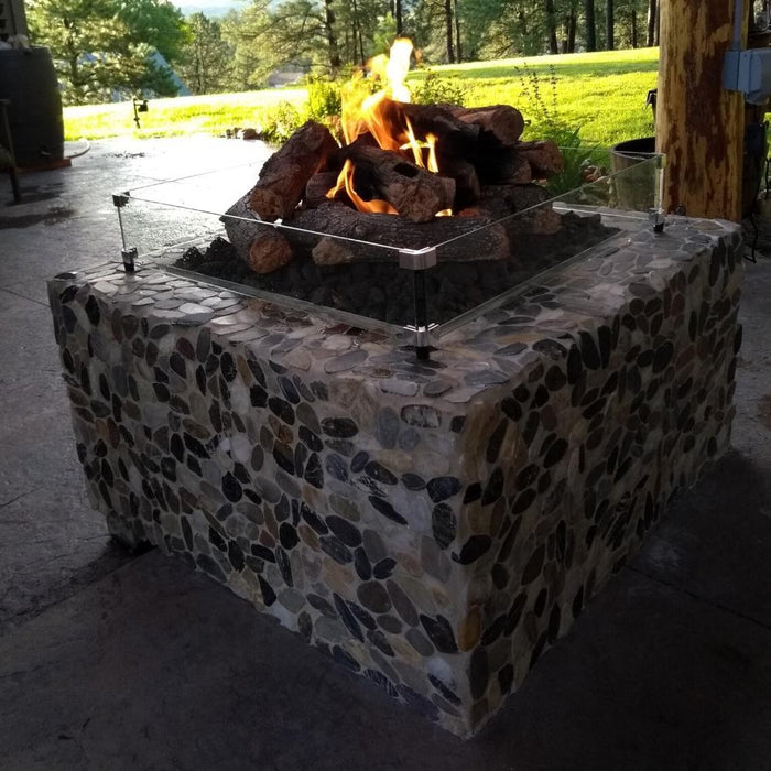 Warming Trends Ready to Finish Square Gas Fire Pit, Sizes: 36" - 60" Wide