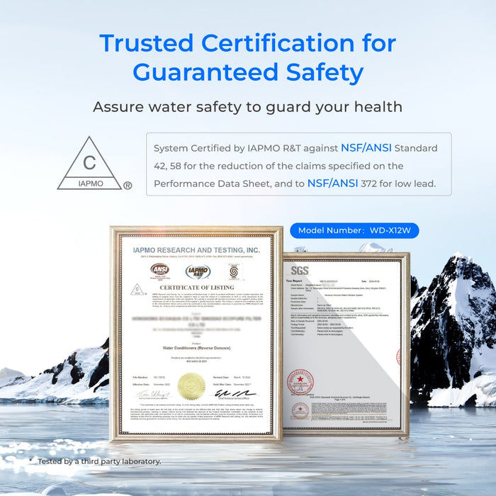 Waterdrop X Series Dual Flow Reverse Osmosis System, X12-PRO