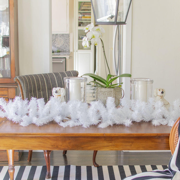 White Christmas Garland