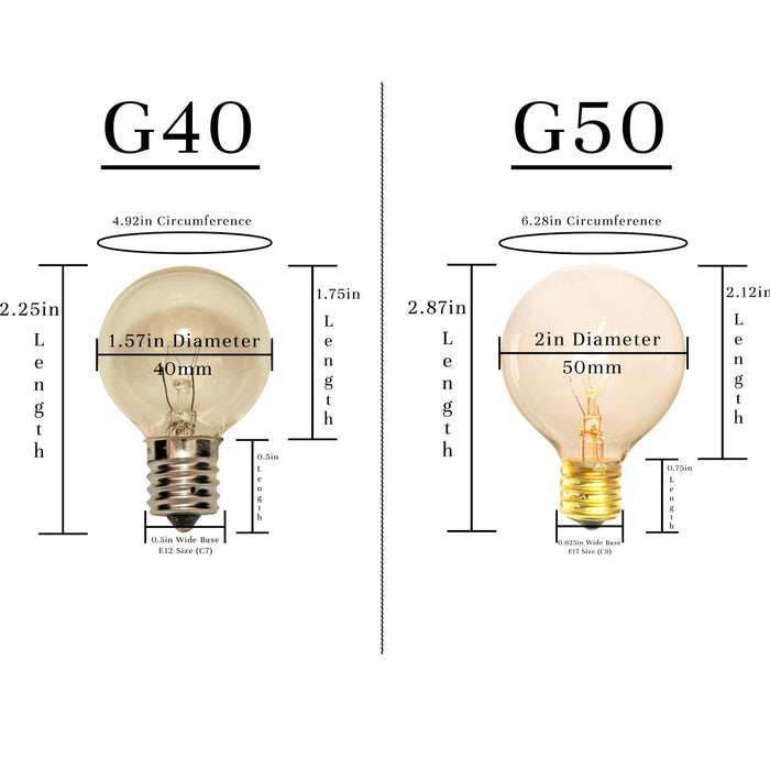 White G40 Light Bulbs