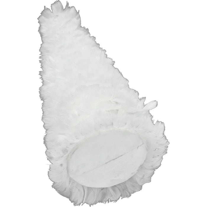 White Goose Feather Christmas Tree Cone