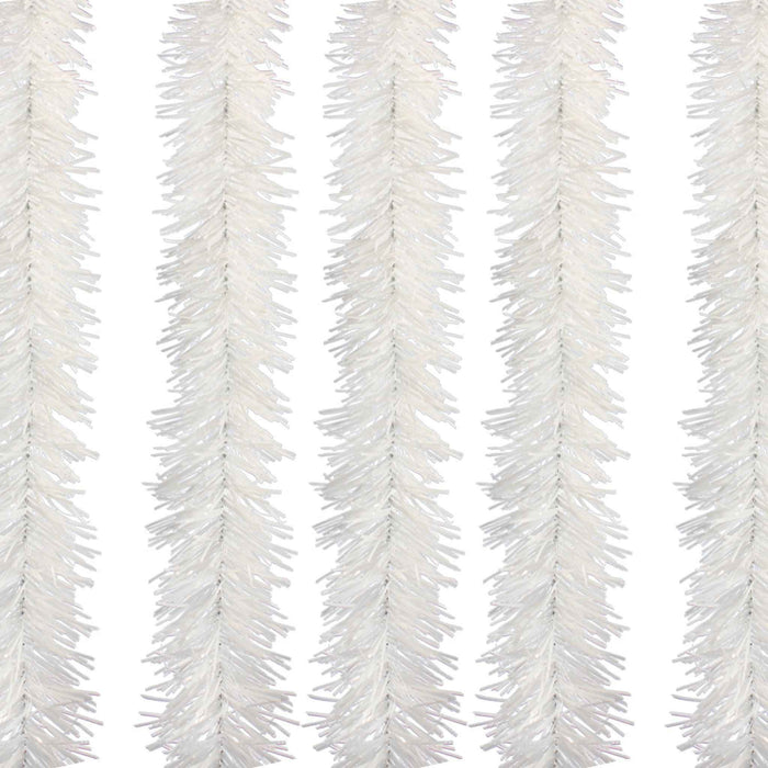 White Tinsel Garland