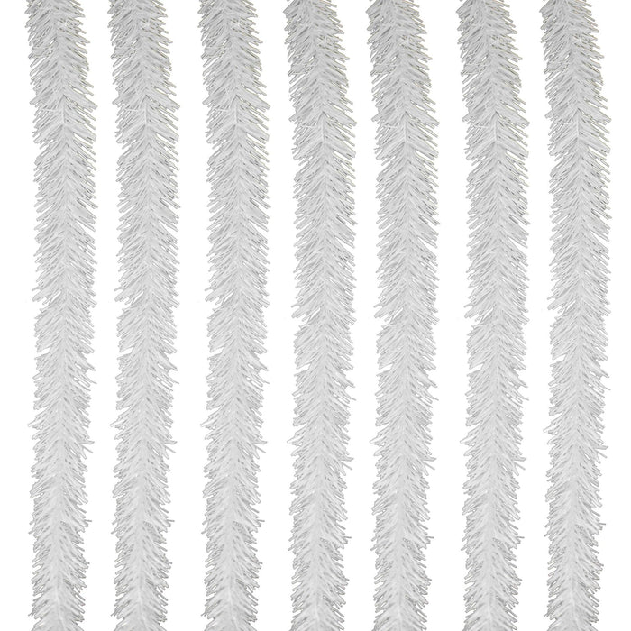 White Tinsel Garland